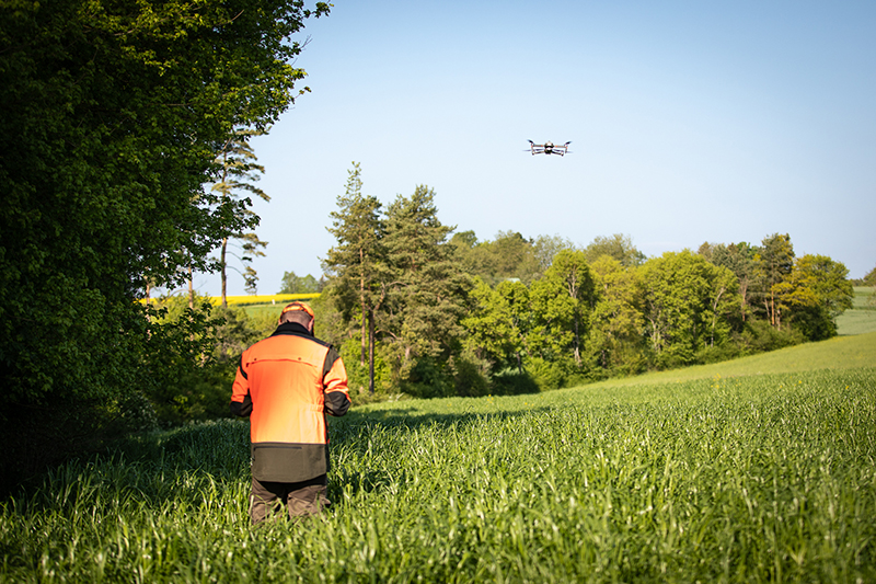 Jungwildrettung mit Drohne